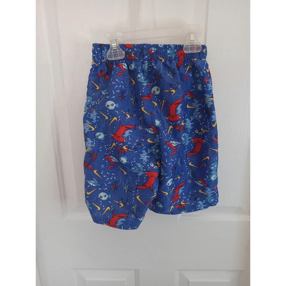Nike Little Boys Sea Friends Lap Volley‎ Shorts Size Small Swim Trunks..
